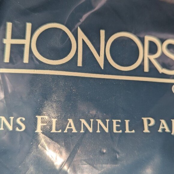 Honors Men's Flannel Pajamas XXL Green Black Blue Plaid 100 Cotton Long Sleeve - Picture 6 of 10